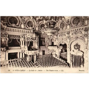 MONTE-CARLO La Salle de theatre Postcard